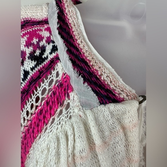 Free People Dreamland Crochet Knit Swingy Cardigan Sweater Size XS - Picture 13 of 16